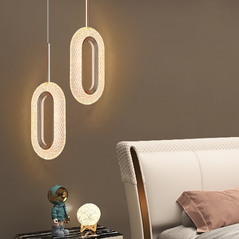 Modern Creative Gold Comb LED Pendant Light