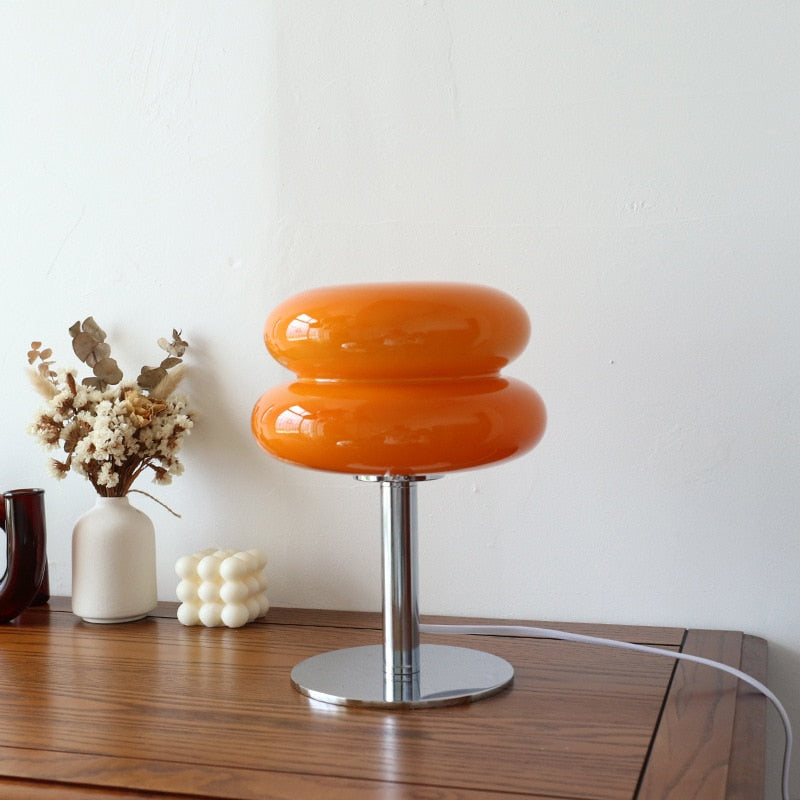 Macaron Trichromatic Glass Table Lamp