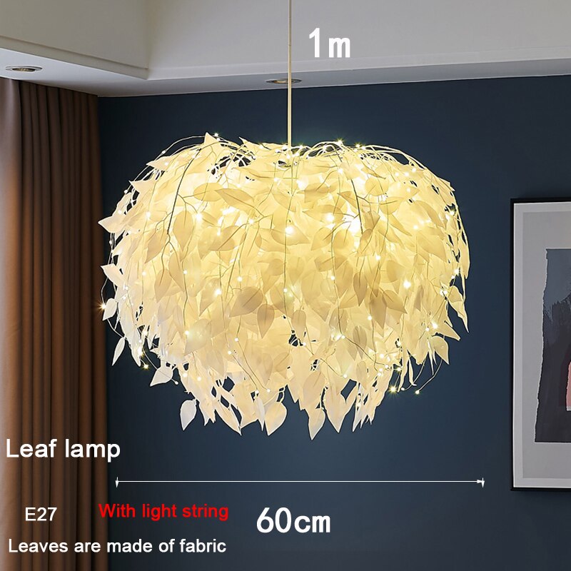 Modern Simple Leaf LED Chandelier