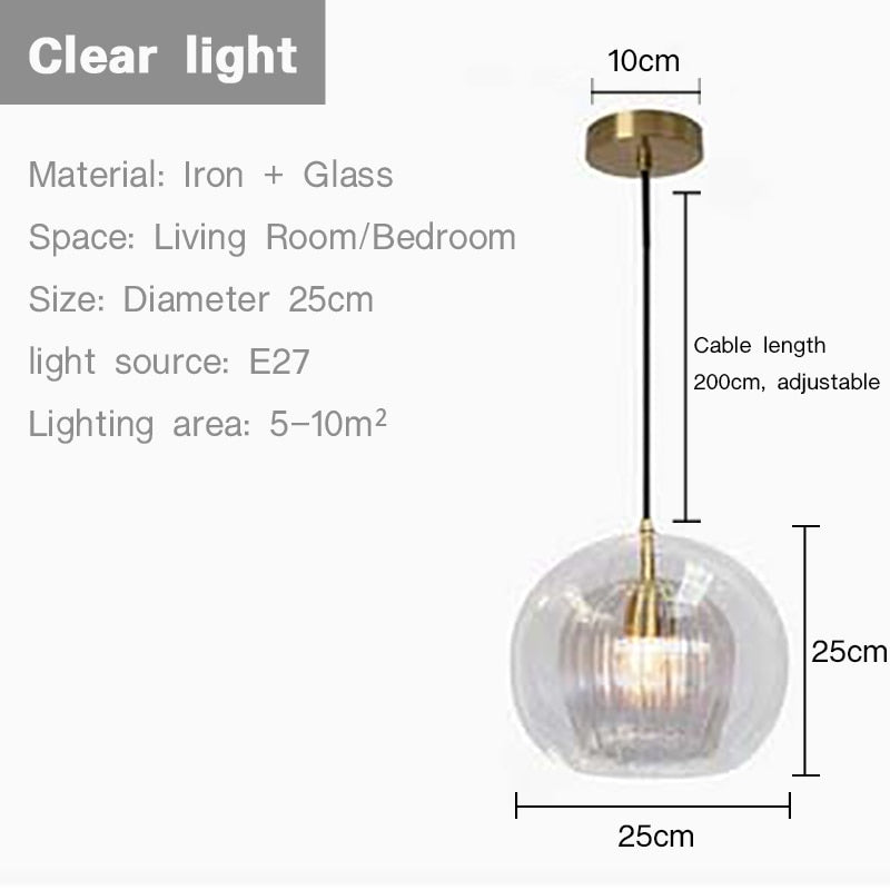 Sano Nordic Design Modern 2-layer Glass Pendant Light