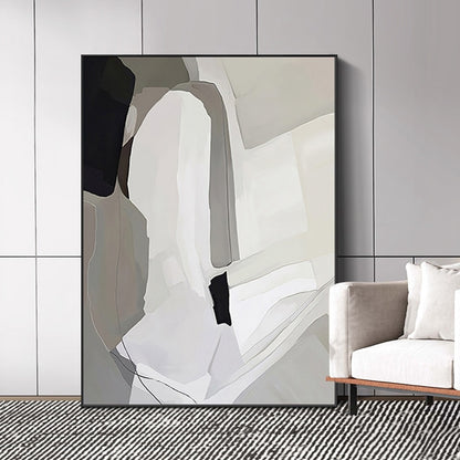 Modern Minimalism Hand-painted Oil Canvas (Unframed)