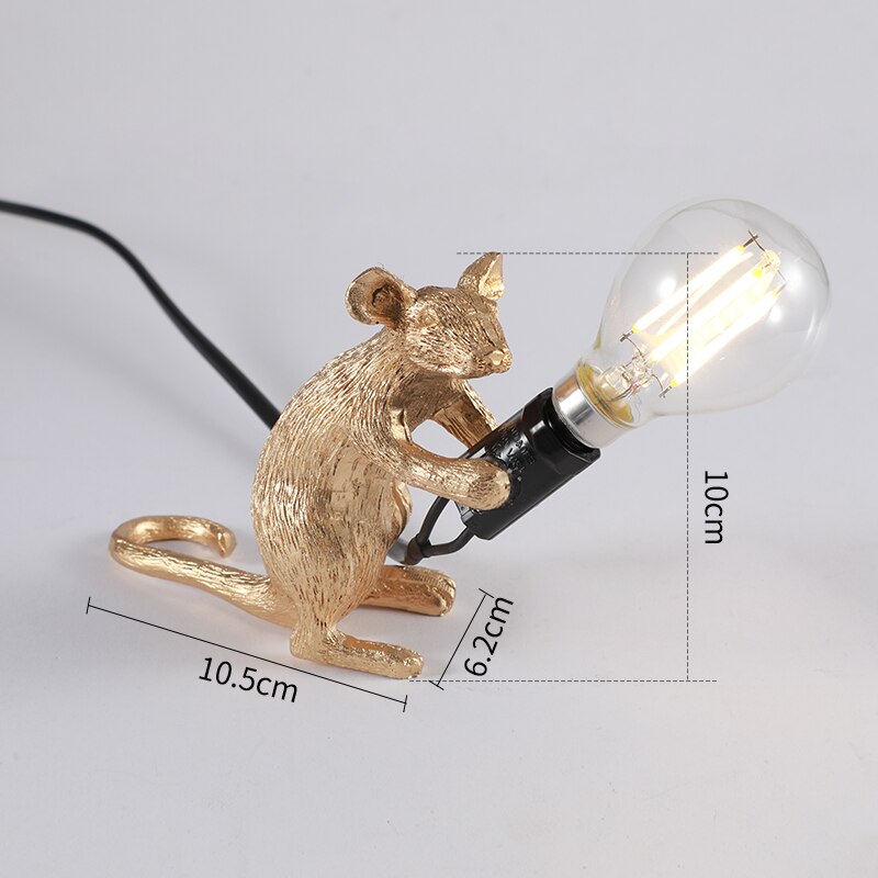 Resin Mouse Decorative Table Lamp