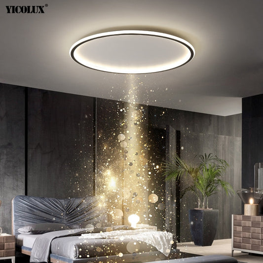 Yico Round Simple Super Flush Mount Dimmable Led Ceiling Light