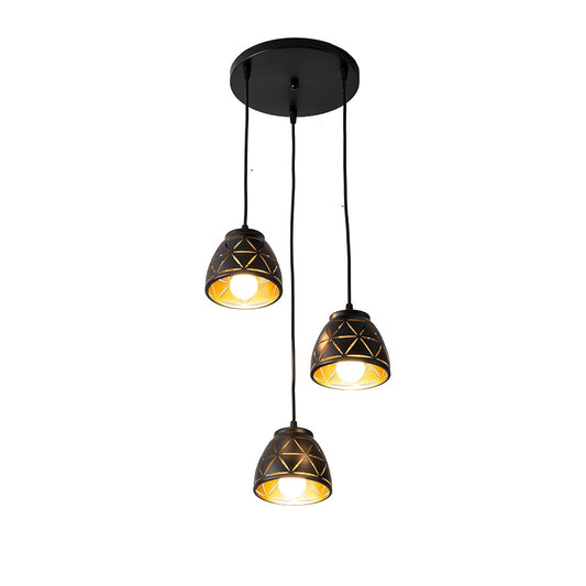 Bony Rustic 3 Heads Ceiling Light