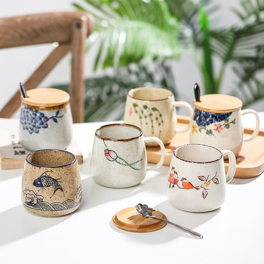 Japanese Vintage Design Ceramic Mug