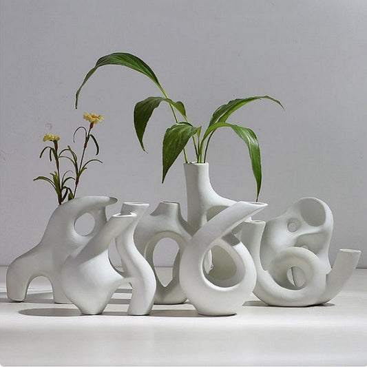 Abstract Art Nordic Ceramic Vase