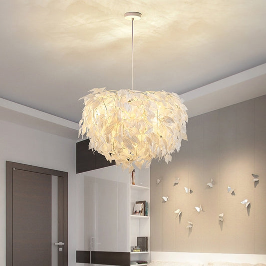 Modern Simple Leaf LED Chandelier