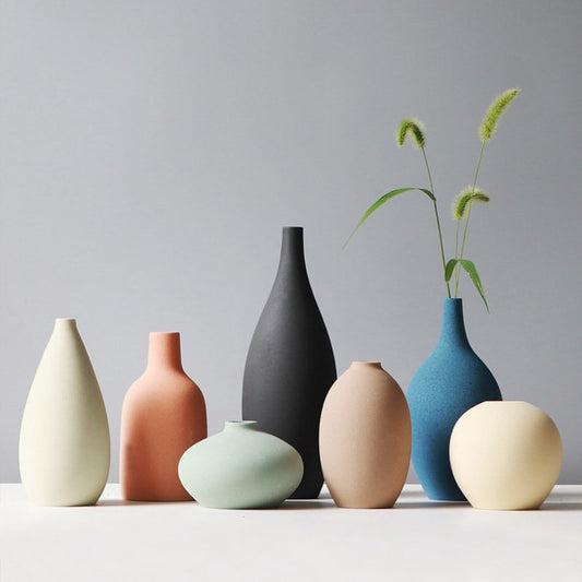 Morandi Minimal Matte Ceramic Vase