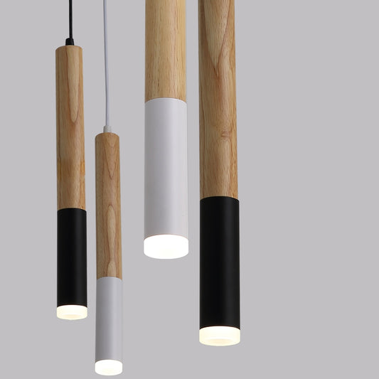 Difano Minimalist Slim Wood LED Pendant Light