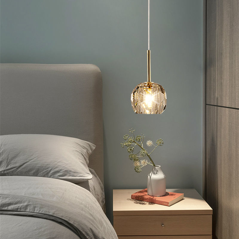 Modern LED Small Crystal Pendant Light